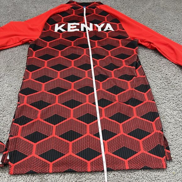Nike Pro Elite Men Team Kenya Track & Field 1/4 Zip Top Red CI8845 Size S Tall - Picture 12 of 12